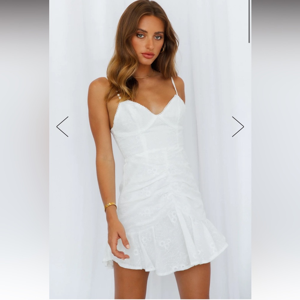 Hello Molly white mini dress size xs